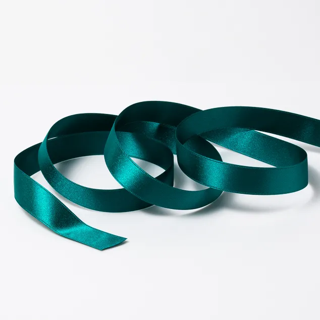 DSサテン(18mm) ティールグリーン#33