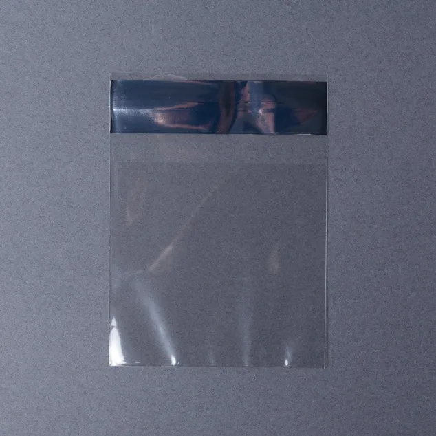 D-83 透明無地パック テープ付(小) (90×85+35)