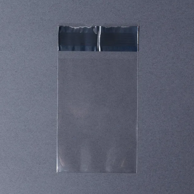 D-9 透明無地パック テープ付 (70×100+30)