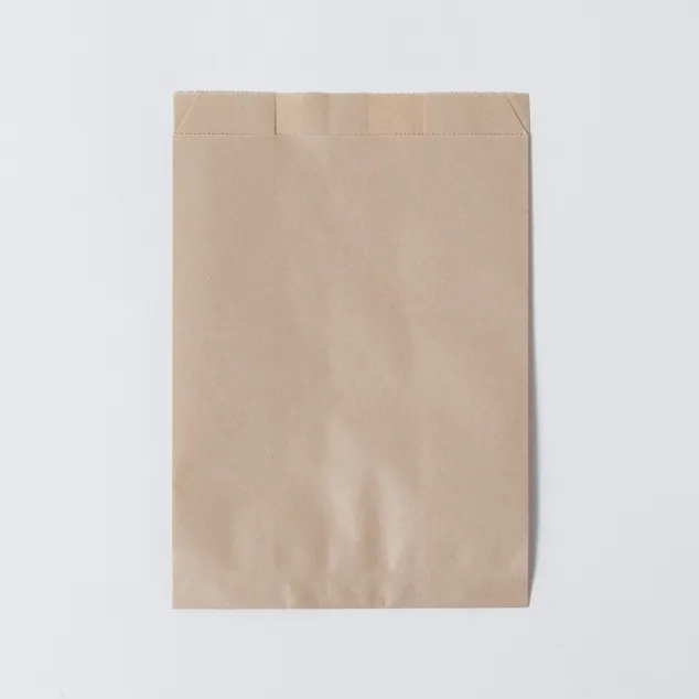 耐油紙マチ付袋 未晒無地 (小) 120×70×160+13